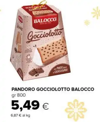 PANDORO GOCCIOLOTTO BALOCCO gr 800