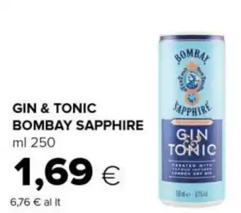 Tigre GIN & TONIC BOMBAY SAPPHIRE ml 250 offerta