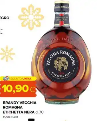 Tigre BRANDY VECCHIA ROMAGNA ETICHETTA NERA cl 70 offerta