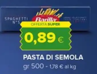 Tigre PASTA DI SEMOLA gr 500 offerta