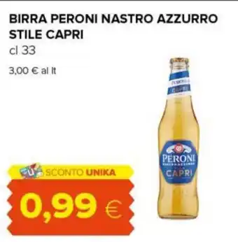 Tigre BIRRA PERONI NASTRO AZZURRO STILE CAPRI cl 33 offerta