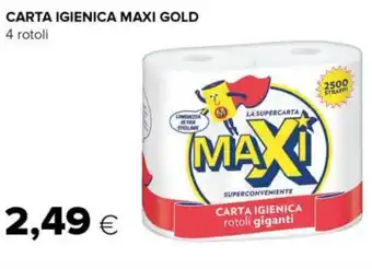 Tigre CARTA IGIENICA MAXI GOLD 4 rotoli offerta