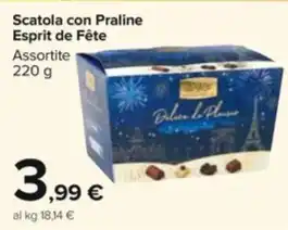 Carrefour Market Scatola con Praline Esprit de Fête Assortite 220 g offerta