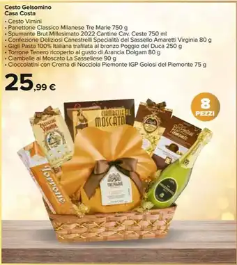 Carrefour Market Cesto Gelsomino Casa Costa offerta