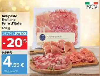 Carrefour Market Antipasto Emiliano Terre d'Italia offerta