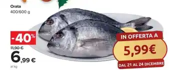 Carrefour Market Orata 400/600 g offerta