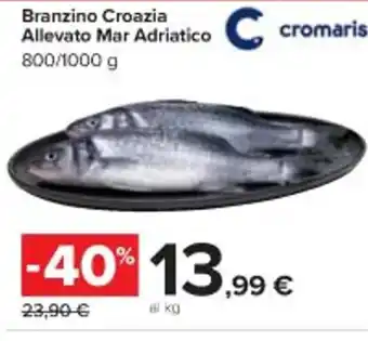 Carrefour Market Branzino Croazia Allevato Mar Adriatico offerta