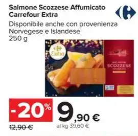 Carrefour Market Salmone Scozzese Affumicato Carrefour Extra offerta
