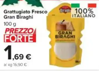 Carrefour Market Grattugiato Fresco Gran Biraghi 100 g offerta