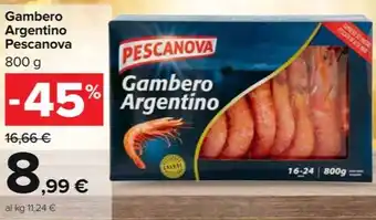 Carrefour Market Gambero Argentino Pescanova offerta