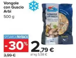 Carrefour Market Vongole con Guscio Arbi offerta