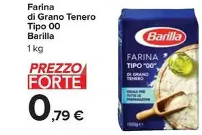 Carrefour Market Farina di Grano Tenero Tipo 00 Barilla 1 kg offerta