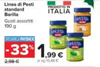 Carrefour Market Linea di Pesti standard Barilla Gusti assortiti offerta