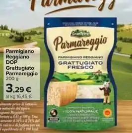 Carrefour Market Parmigiano Reggiano DOP Grattugiato Parmareggio 200 g offerta