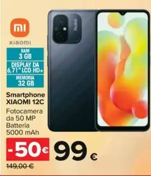 Carrefour Market Smartphone XIAOMI 12C offerta