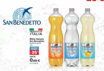 Carrefour Market Bibite Gassate San Benedetto Gusti Assortiti 1,5 l offerta
