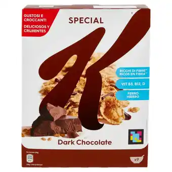 Iperal CEREALI SPECIAL K KELLOGG'S dark chocolate g 290 offerta