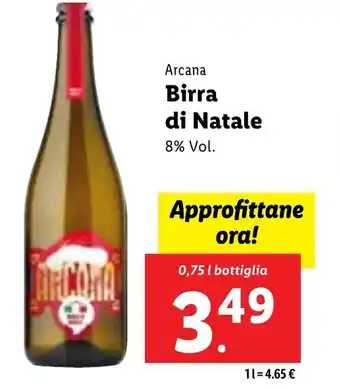 Lidl Arcana Birra di Natale 0,75 l offerta