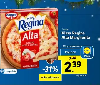 Lidl Cameo Pizza Regina Alta Margherita 375 g offerta