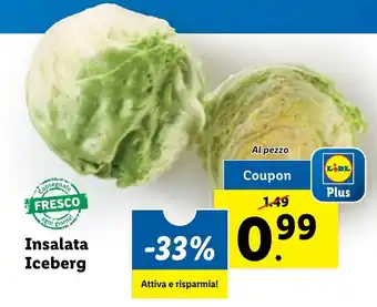 Lidl Insalata Iceberg offerta