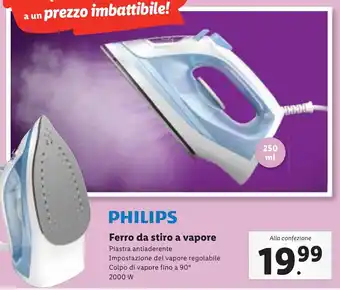 Lidl PHILIPS Ferro da stiro a vapore offerta