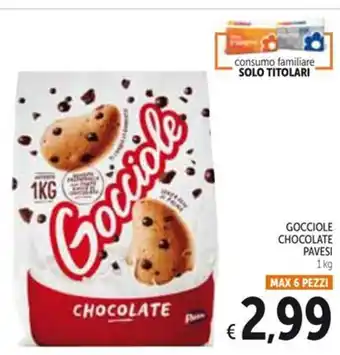 Spazio Conad GOCCIOLE CHOCOLATE PAVESI 1kg offerta
