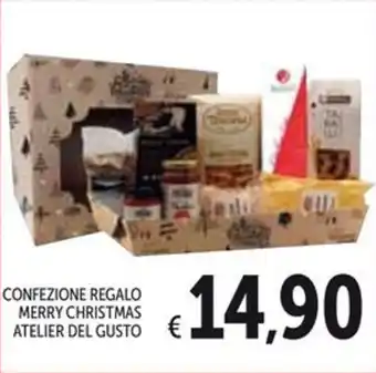 Spazio Conad CONFEZIONE REGALO MERRY CHRISTMAS ATELIER DEL GUSTO offerta