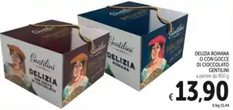 DELIZIA ROMANA O CON GOCCE DI CIOCCOLATO GENTILINI 900 g