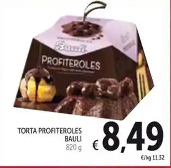 Spazio Conad TORTA PROFITEROLES BAULI 820 g offerta