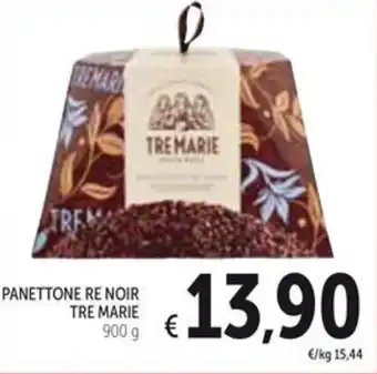 Spazio Conad PANETTONE RE NOIR TRE MARIE 900 g offerta