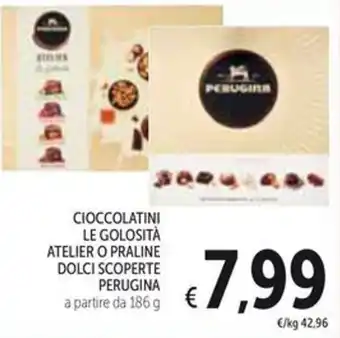 Spazio Conad CIOCCOLATINI LE GOLOSITÀ ATELIER O PRALINE DOLCI SCOPERTE PERUGINA 186 g offerta