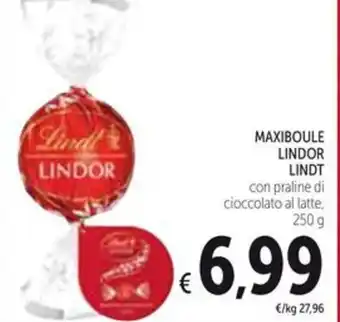 Spazio Conad MAXIBOULE LINDOR LINDT 250 g offerta