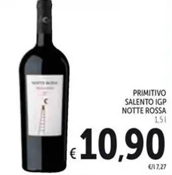 Spazio Conad PRIMITIVO SALENTO IGP NOTTE ROSSA 1,5 l offerta