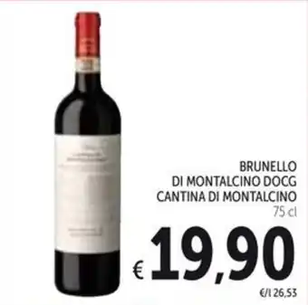 Spazio Conad BRUNELLO DI MONTALCINO DOCG CANTINA DI MONTALCINO 75 cl offerta
