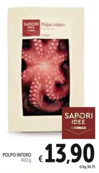 Spazio Conad POLPO INTERO 400 g offerta