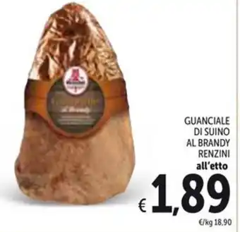 GUANCIALE DI SUINO AL BRANDY RENZINI all'etto