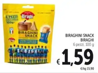 Spazio Conad BIRAGHINI SNACK BIRAGHI 6 pezzi, 100 g offerta