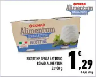 Conad City RICOTTINE SENZA LATTOSIO CONAD ALIMENTUM offerta