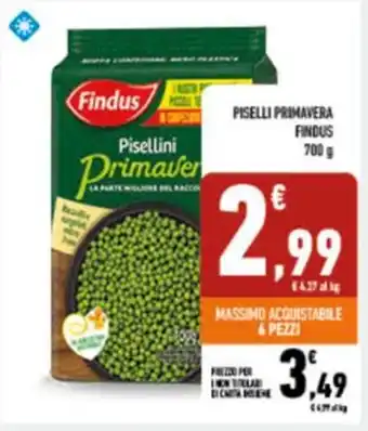 Conad City PISELLI PRIMAVERA FINDUS 700 g offerta