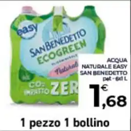 ACQUA NATURALE EASY SAN BENEDETTO pet-6x L