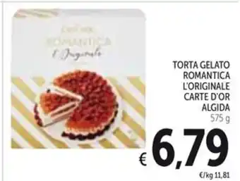 Spazio Conad TORTA GELATO ROMANTICA L'ORIGINALE CARTE D'OR ALGIDA 575 g offerta
