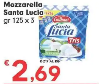 Despar Mozzarella Santa Lucia gr 125 x 3 offerta