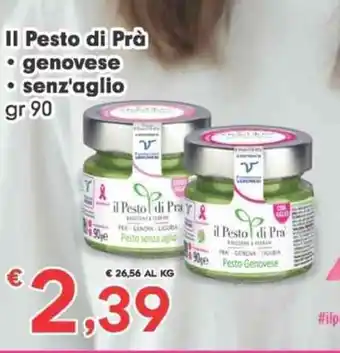 Despar Il Pesto di Prà genovese senz'aglio gr 90 offerta
