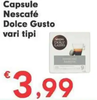 Despar Capsule Nescafé Dolce Gusto vari tipi offerta