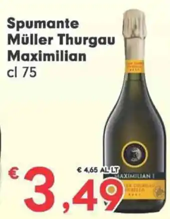 Despar Spumante Müller Thurgau Maximilian cl 75 offerta