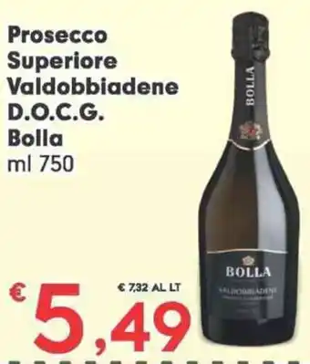 Despar Prosecco Superiore Valdobbiadene D.O.C.G. Bolla ml 750 offerta