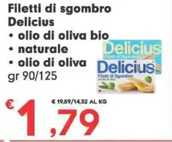 Filetti di sgombro Delicius gr 90/125