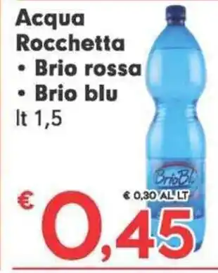 Despar Acqua Rocchetta Brio rossa lt 1,5 offerta