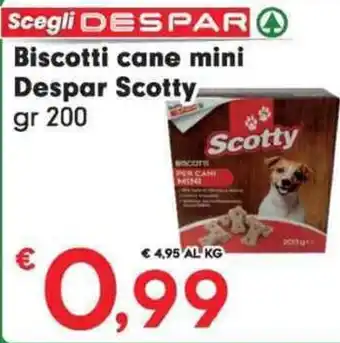 Despar Biscotti cane mini Despar Scotty gr 200 offerta