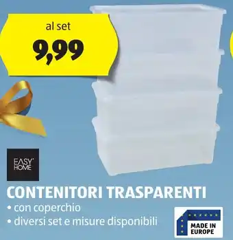 ALDI CONTENITORI TRASPARENTI offerta